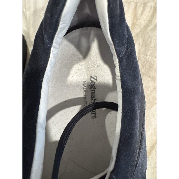 Ermenegildo Zegna Men Shoes Black/Navy Lace Up Sneaker Size 13 US Made in Italy main image 12